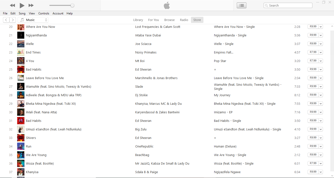 Charted at #23 in all genres